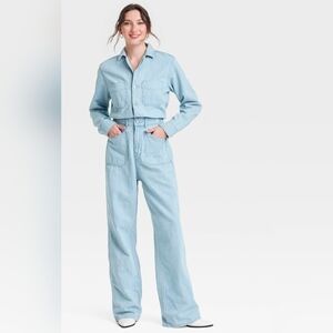 NWoT Universal Thread Denim Jumpsuit Light Wash Size 6